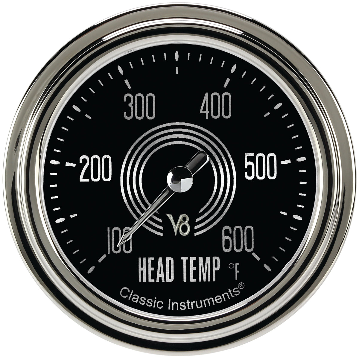 Classic Instruments V8 Speedster 2-5/8" Cylinder Head Tempature Gauge - V8SR397SLC