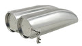 Mr. Gasket Air Scoop - Double Barrel - Shotgun Style Scoop - Polished Aluminum - 8008MRG