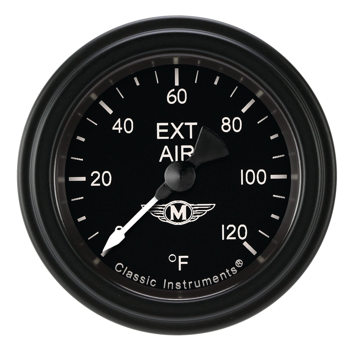 Classic Instruments Moal Bomber 2-1/8" Outside Air Tempature Gauge - MA199BLF