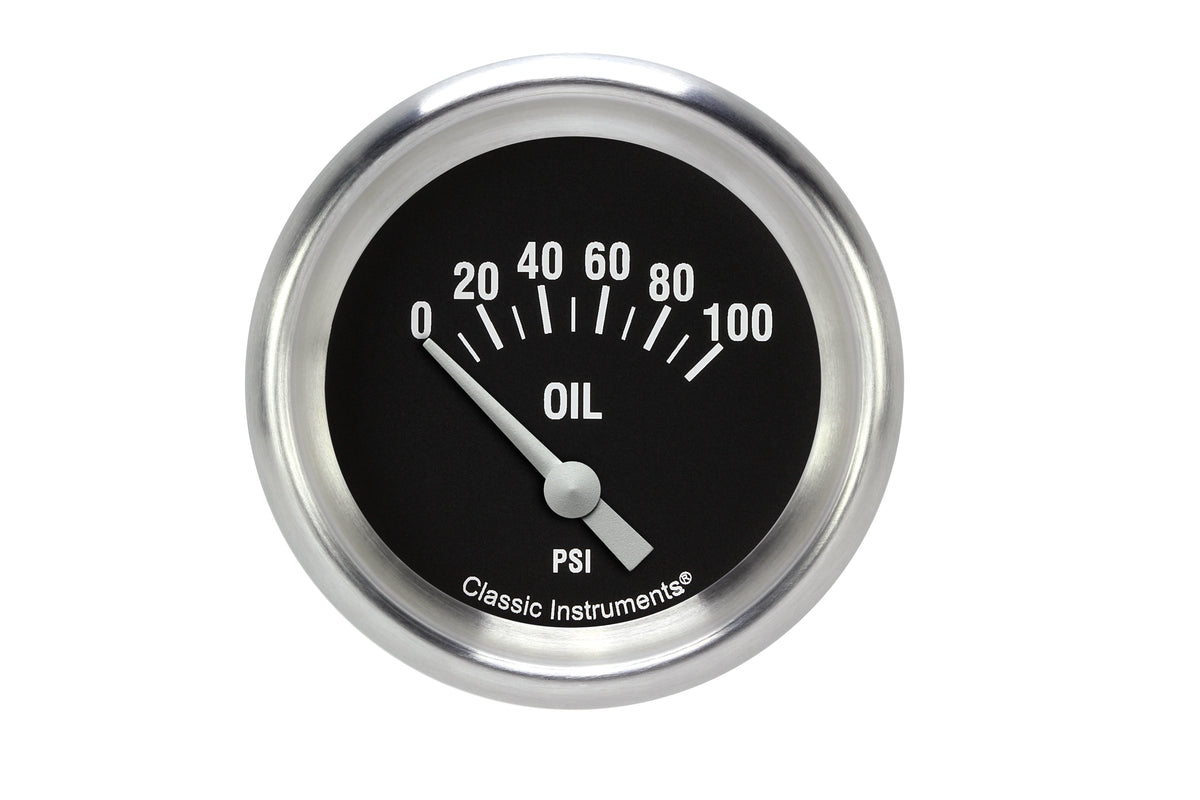 Classic Instruments Hot Rod 2-5/8" Oil Pressure Gauge - HR281SLF
