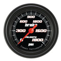 Classic Instruments Velocity Black 2-1/8" Brake Pressure Gauge - VS167BBLF