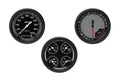 Classic Instruments AutoCross Gray Three Gauge Set - AX03GBPF