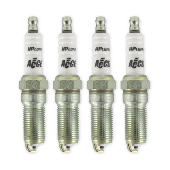 ACCEL HP Copper Spark Plug - Ford EcoBoost 1.6L, 2.0L and 2.3L I4 - Two Heat Range Colder - 4-Pack 578C2-4