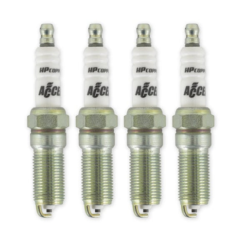 ACCEL HP Copper Spark Plug - Ford EcoBoost 1.6L, 2.0L and 2.3L I4 - Two Heat Range Colder - 4-Pack 578C2-4