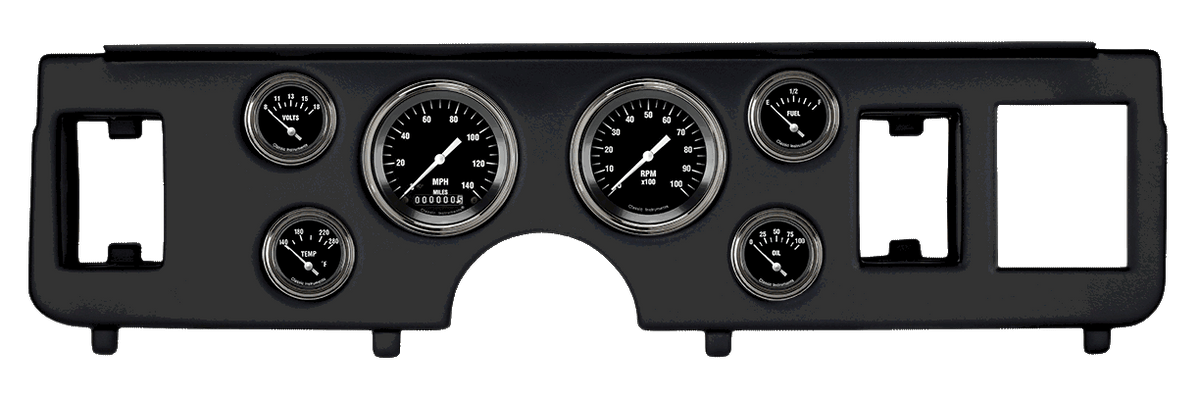 Classic Instruments Hot Rod Series Short Sweep Gauge Set - CDMU79HR01BL