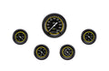 Classic Instruments AutoCross Yellow Five Gauge Set - AX100YBPF