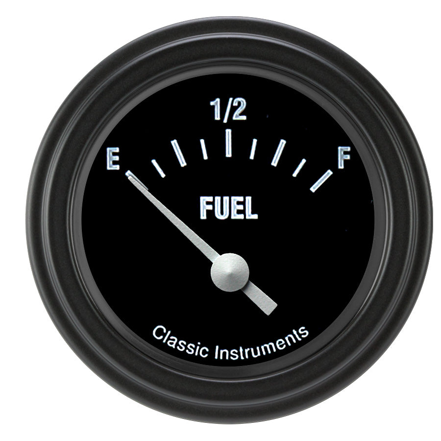 Classic Instruments Hot Rod 2-1/8" Fuel Level Gauge (0-30 Ohm) - HR14BLF
