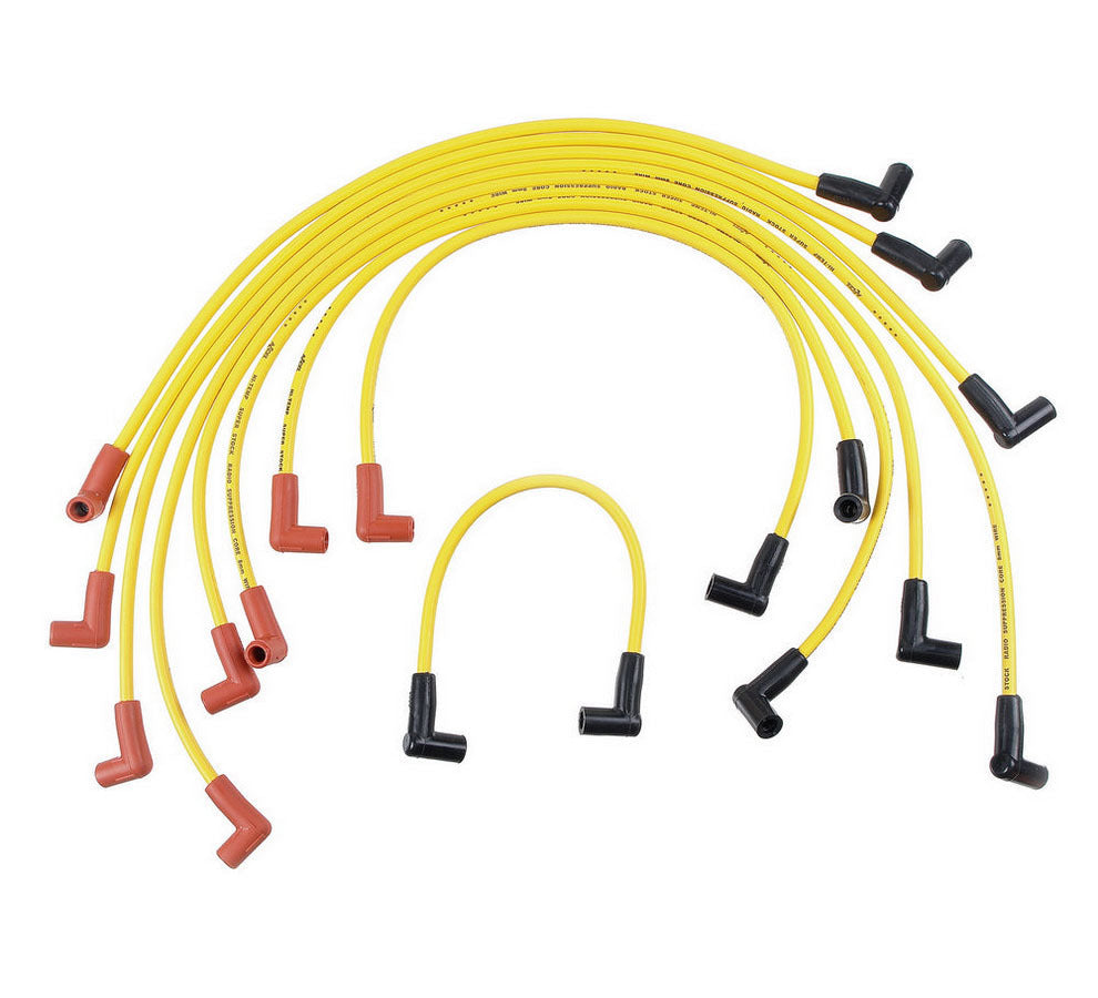 ACCEL Spark Plug Wire Set - 8mm - Yellow with HEI Stock Style Boots 4048