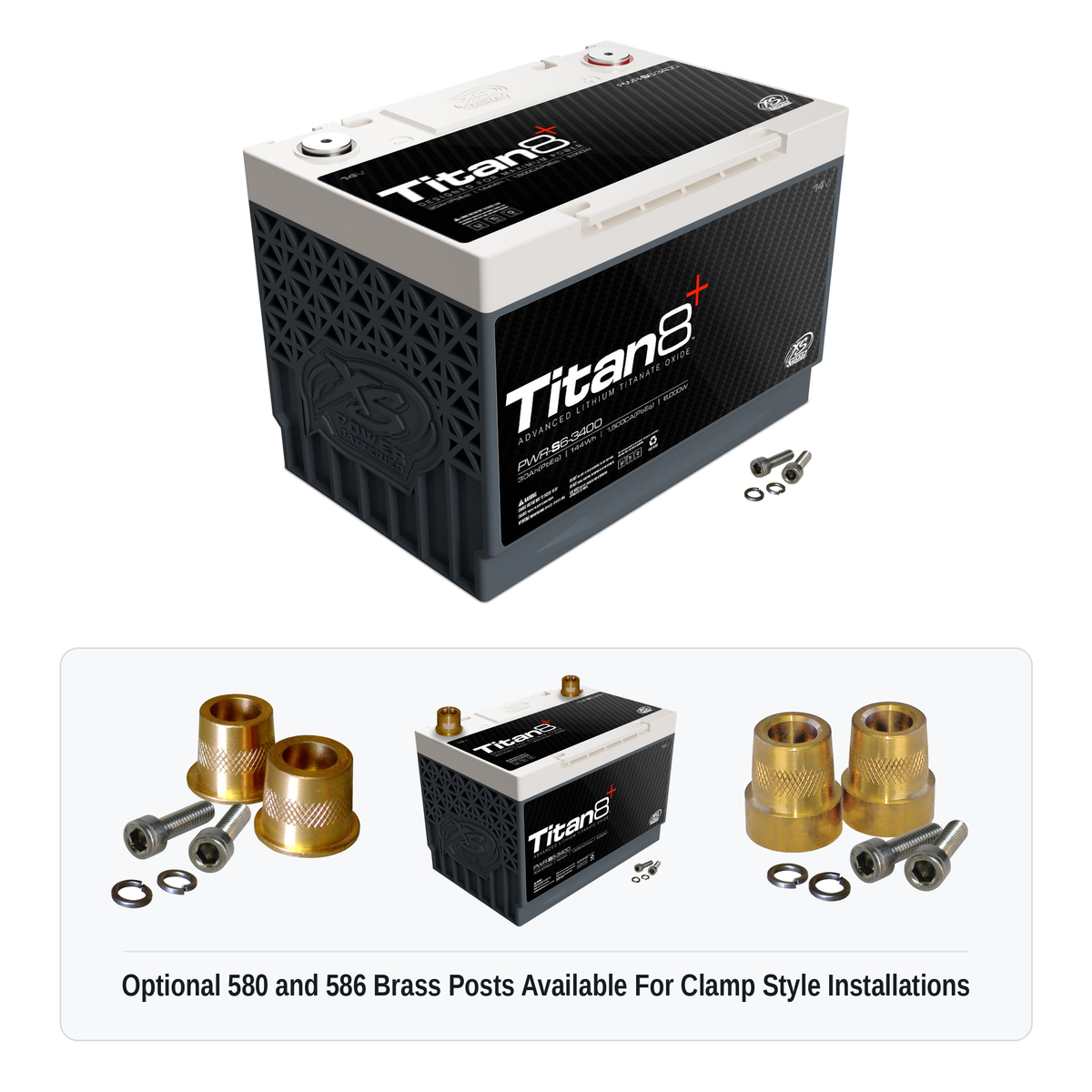 XS Power Titan8 14V Lithium Battery - PWR-S6-3400