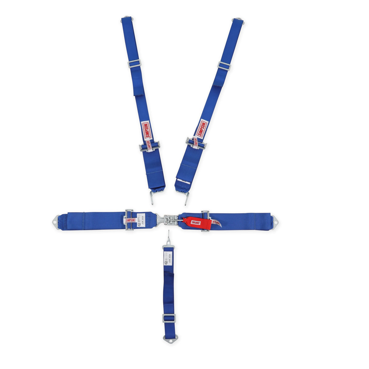 Simpson Latch and Link Lap Bolt-In 5-Point Pull-Down Harness - 29063BLH