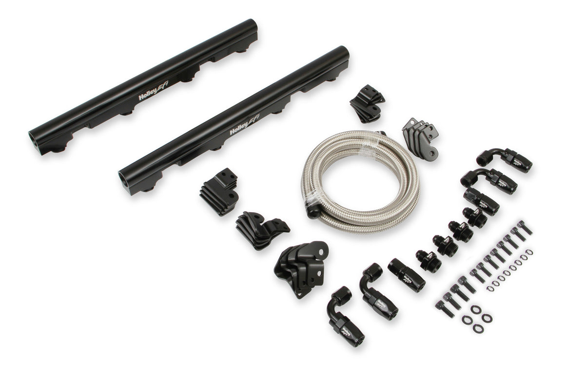 Holley EFI Billet Fuel Rail Kit for LS Truck Intake - 534-245