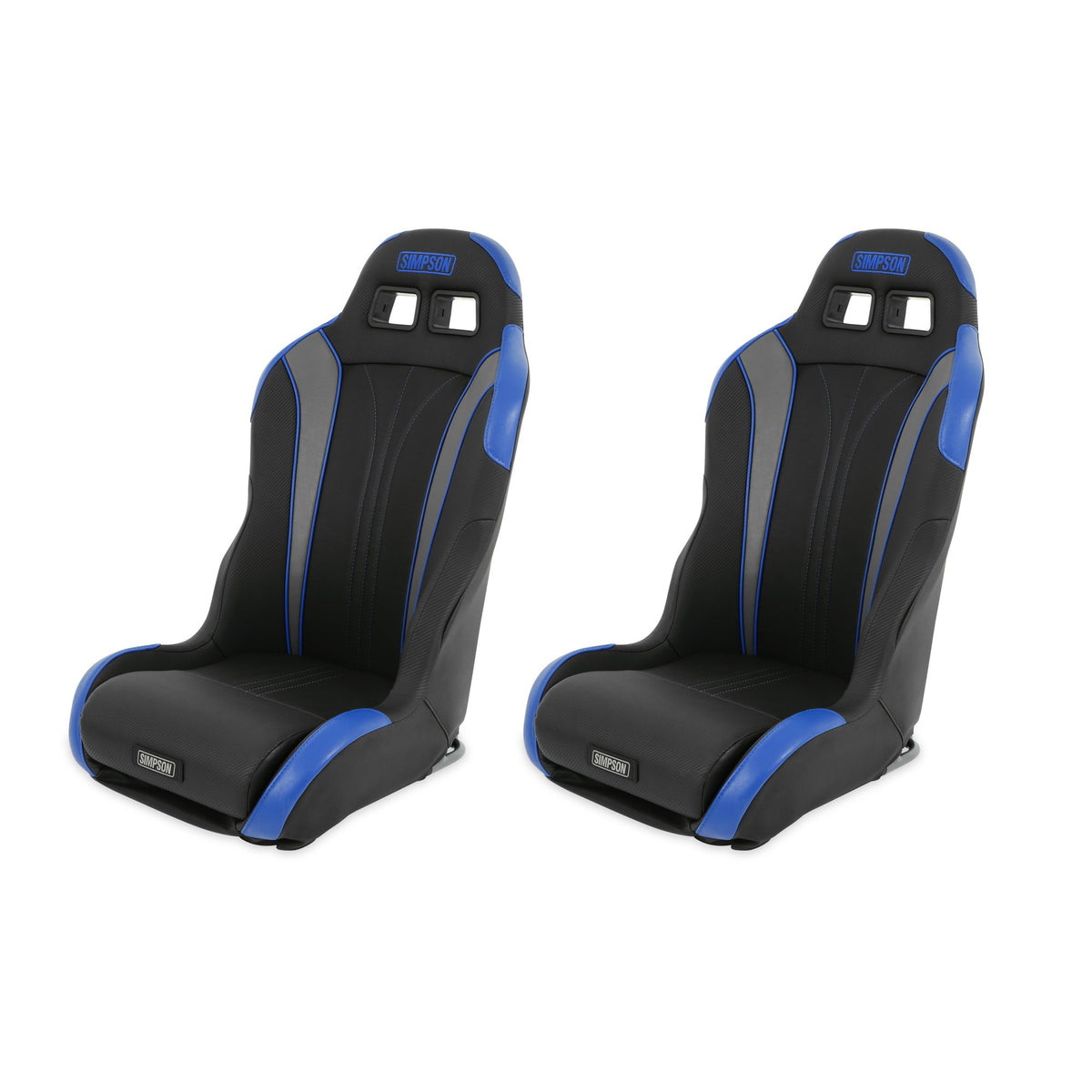 Simpson Vortex II Off-Road Suspension Seats Black/Black PAIR - S104-307-2