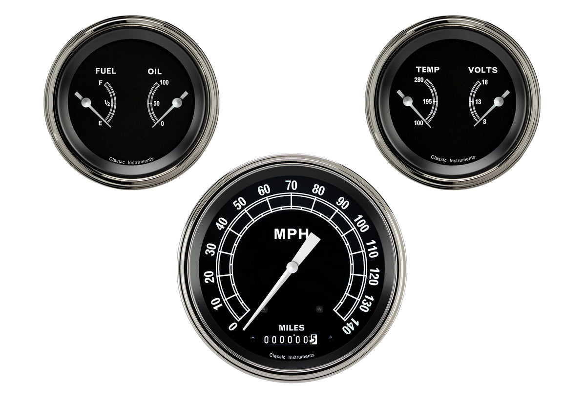 Classic Instruments Traditional Series Three Gauge Set - TR64SLF