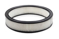 Holley Air Filter - 14"x3"  - White Paper Element - Black Ring - 120-178