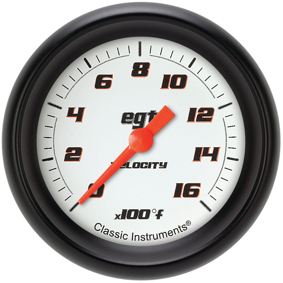 Classic Instruments Velocity White 2-5/8" Exhaust Gas Tempature Gauge - VS398WBPF