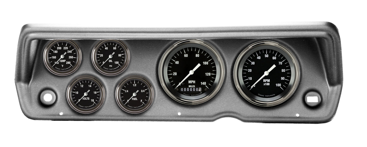 Classic Instruments 1970-76 Duster Hot Rod Full Sweep Six Gauge Set Mopar - CDDU70HR101BA