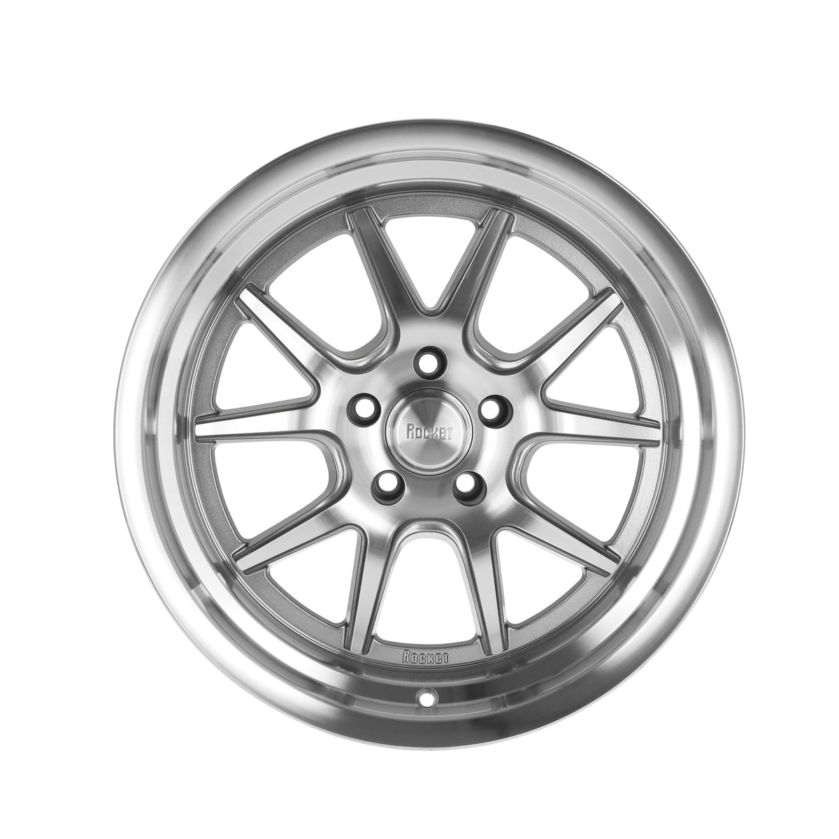 Rocket Racing Wheels TTR19 Attack - Titanium/Machined - TTR19-886545