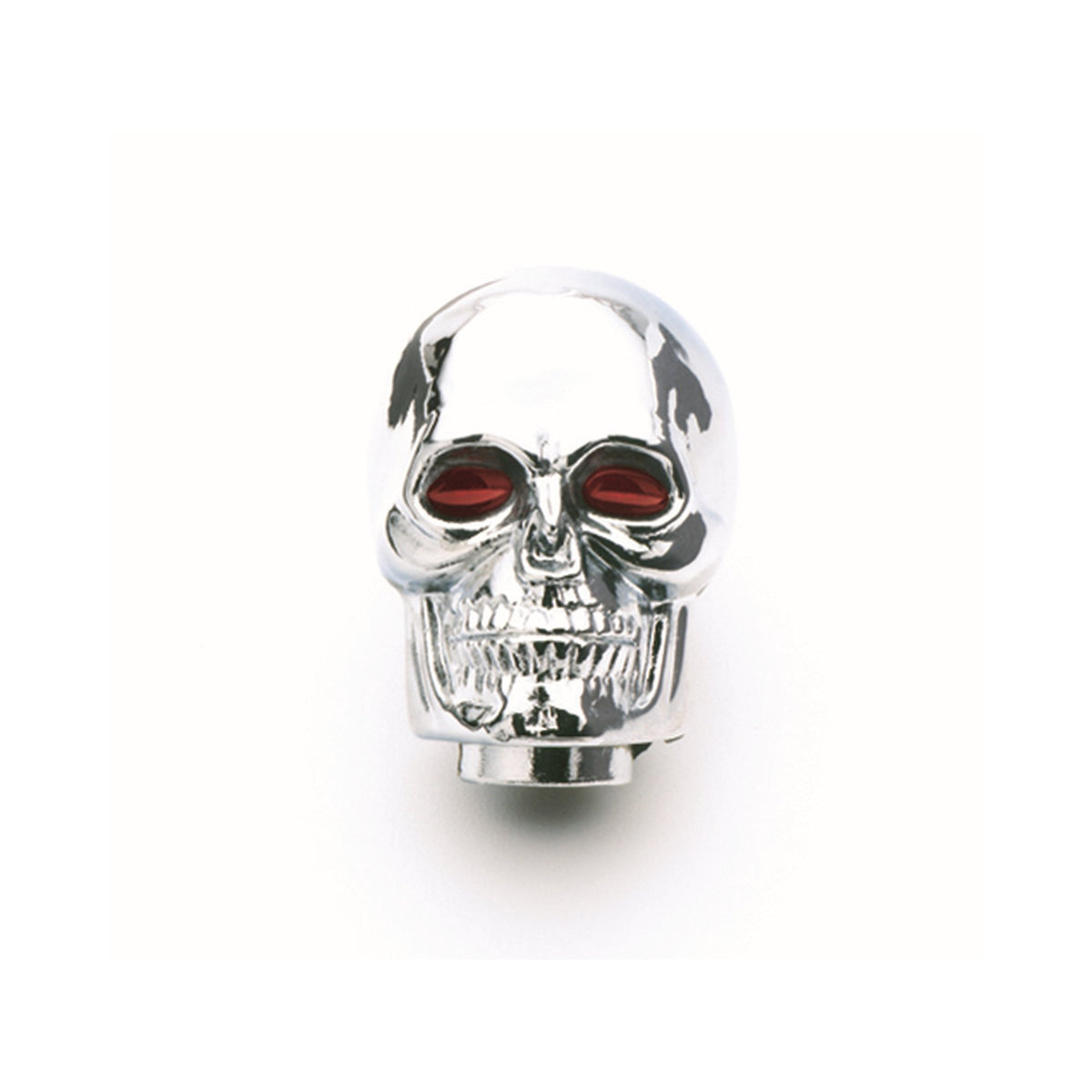 Mr. Gasket Shifter Knob - Chrome - Skull With Red Eyes - 9628