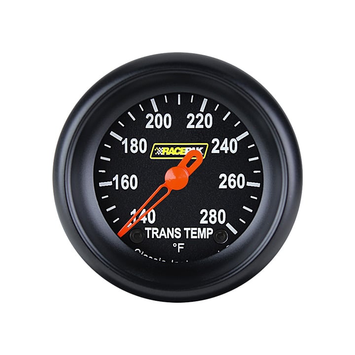 Classic Instruments Racepak 2-1/8" Trans Temp Black - 250-CI-127BB