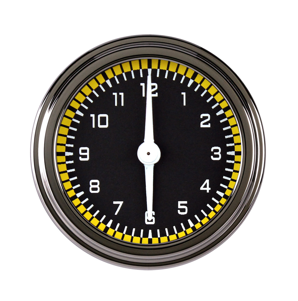 Classic Instruments Autocross Yellow 2-1/8" Clock W/Reset - AX90YSLF