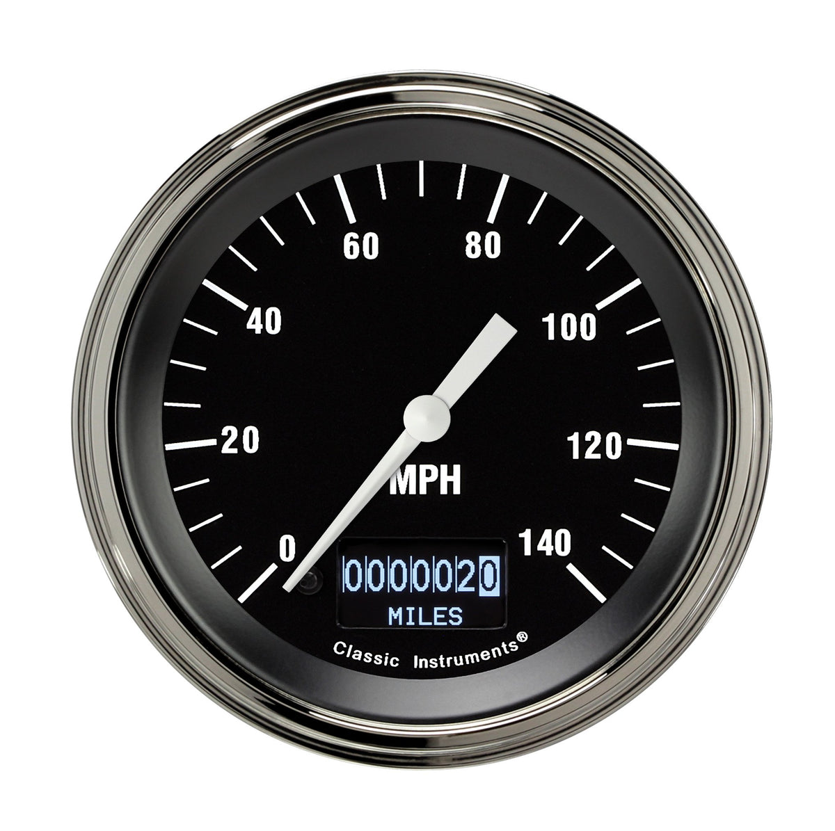 Classic Instruments Hot Rod 3-3/8" Speedometer Gauge with Information Screen - HR55DSLF