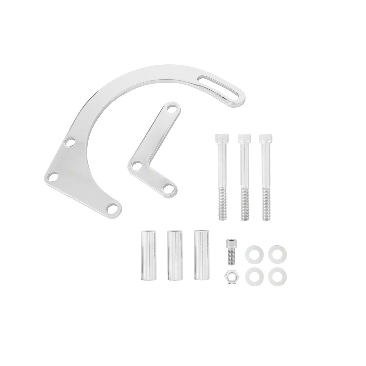 Mr. Gasket Lower Alternator Mounting Kit - Chrome - 5179