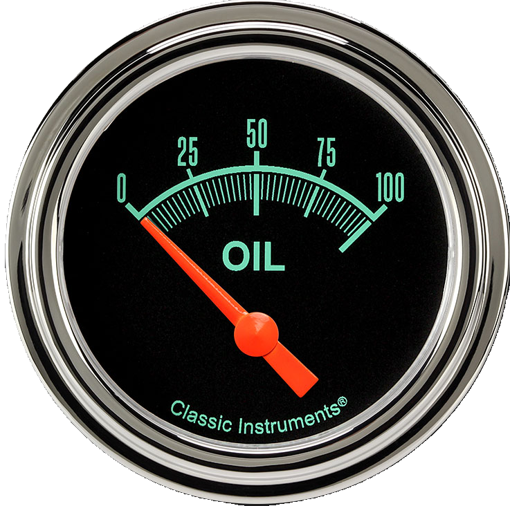 Classic Instruments G/Stock 2-5/8" Oil Pressure Gauge - GS281SLF