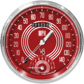 Classic Instruments V8 Red Steelie 4-5/8" Speedtachular - V8RS50SLC