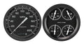 Classic Instruments Autocross Gray Six Gauge Set - AX52GBLF