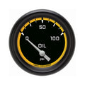 Classic Instruments Autocross Yellow 2-5/8" Oil Pressure Gauge - AX281YBPF