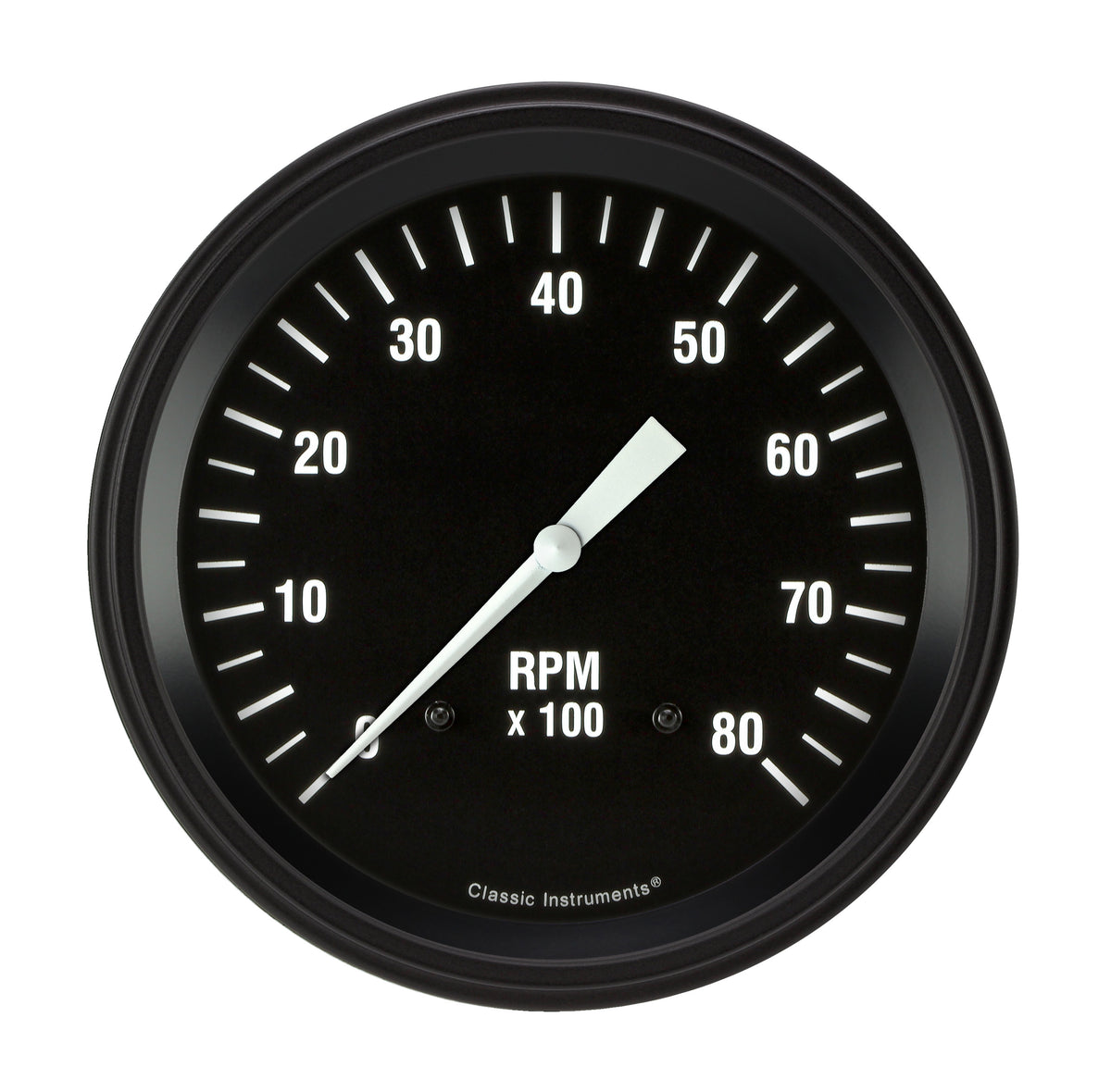 Classic Instruments Hot Rod 5" Tachometer Gauge (8000 RPM) - HR71BLF