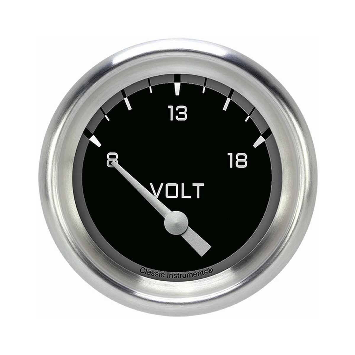 Classic Instruments Autocross Gray 2-5/8" Volt Gauge - AX230GAPF