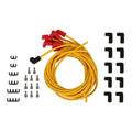 ACCEL 8.8mm Spiral Suppression Spark Plug Wire Set - Universal 90 Degree Boots Yellow 8031