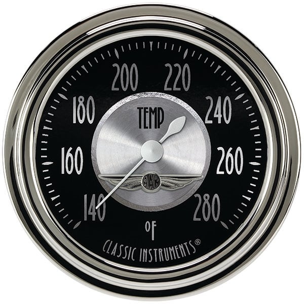 Classic Instruments All American Trad. 2-5/8" Full Sweep Water Temp Gauge - AT326SLC-02