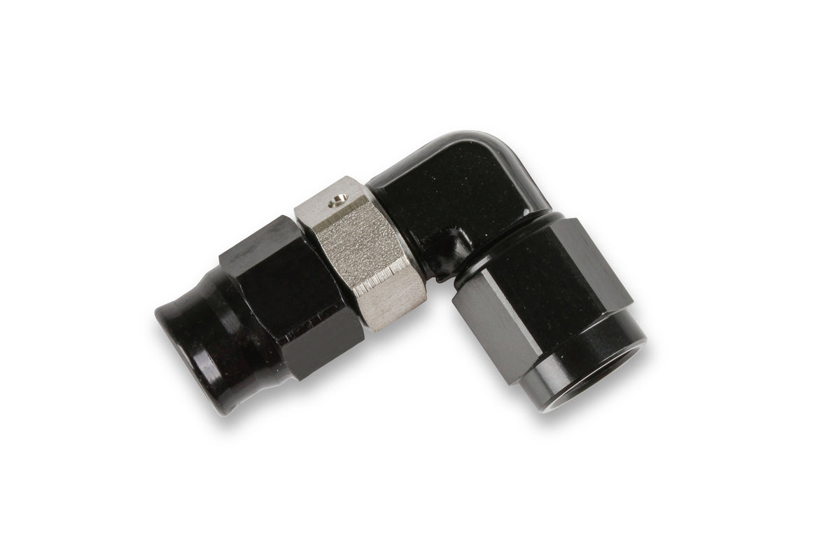 Earl’s Adj. Low Profile 90 Degree Speed-Seal Hose End, -3 Hose Size, 3 Nut Size - AT609033ERL