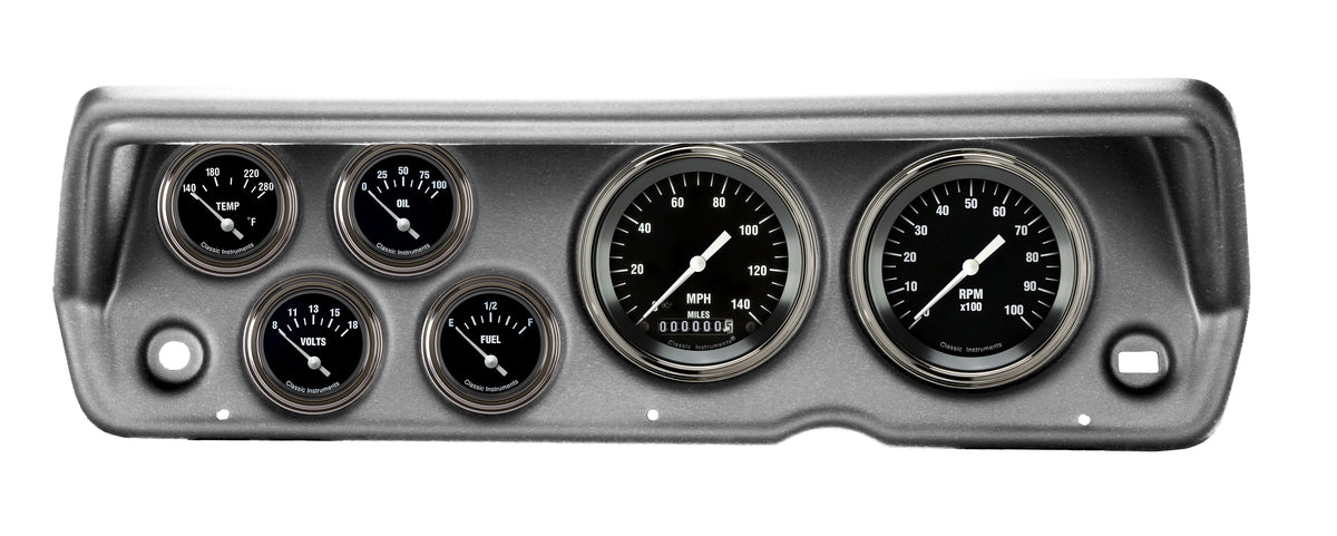 Classic Instruments 1970-76 Duster Hot Rod Six Gauge Set Mopar - CDDU70HR01BA