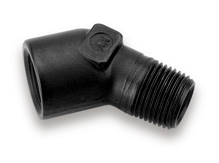 Earl’s 45 Degree Elbow Female 1/8" NPT to Male 1/8" NPT - AT991501ERL