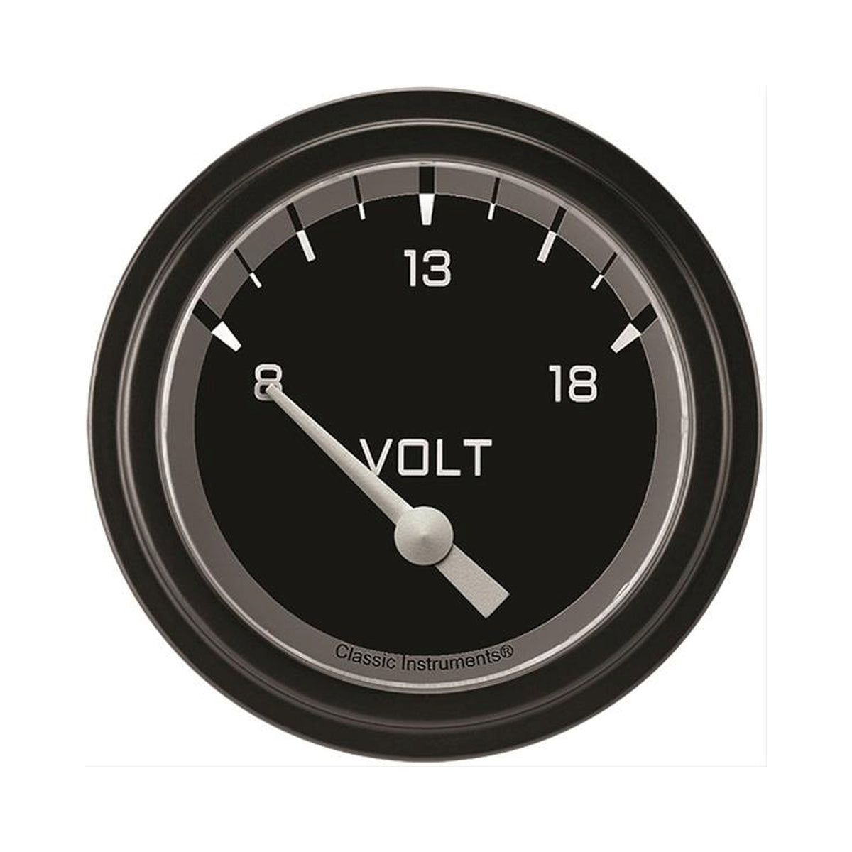 Classic Instruments Autocross Gray 2-5/8" Volt Gauge - AX230GBLF