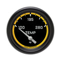 Classic Instruments AutoCross Yellow 2-5/8" Short Sweep Water Temp Gauge - AX226YBPF-08