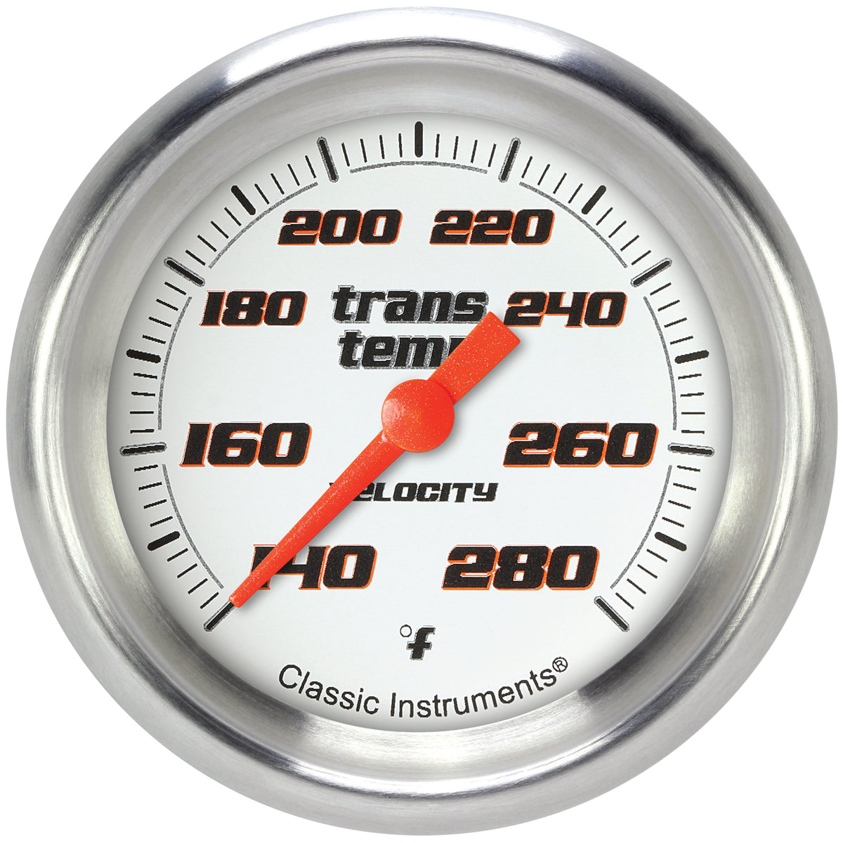 Classic Instruments Velocity White 2-5/8" Transmission Temperature Gauge - VS327WAPF