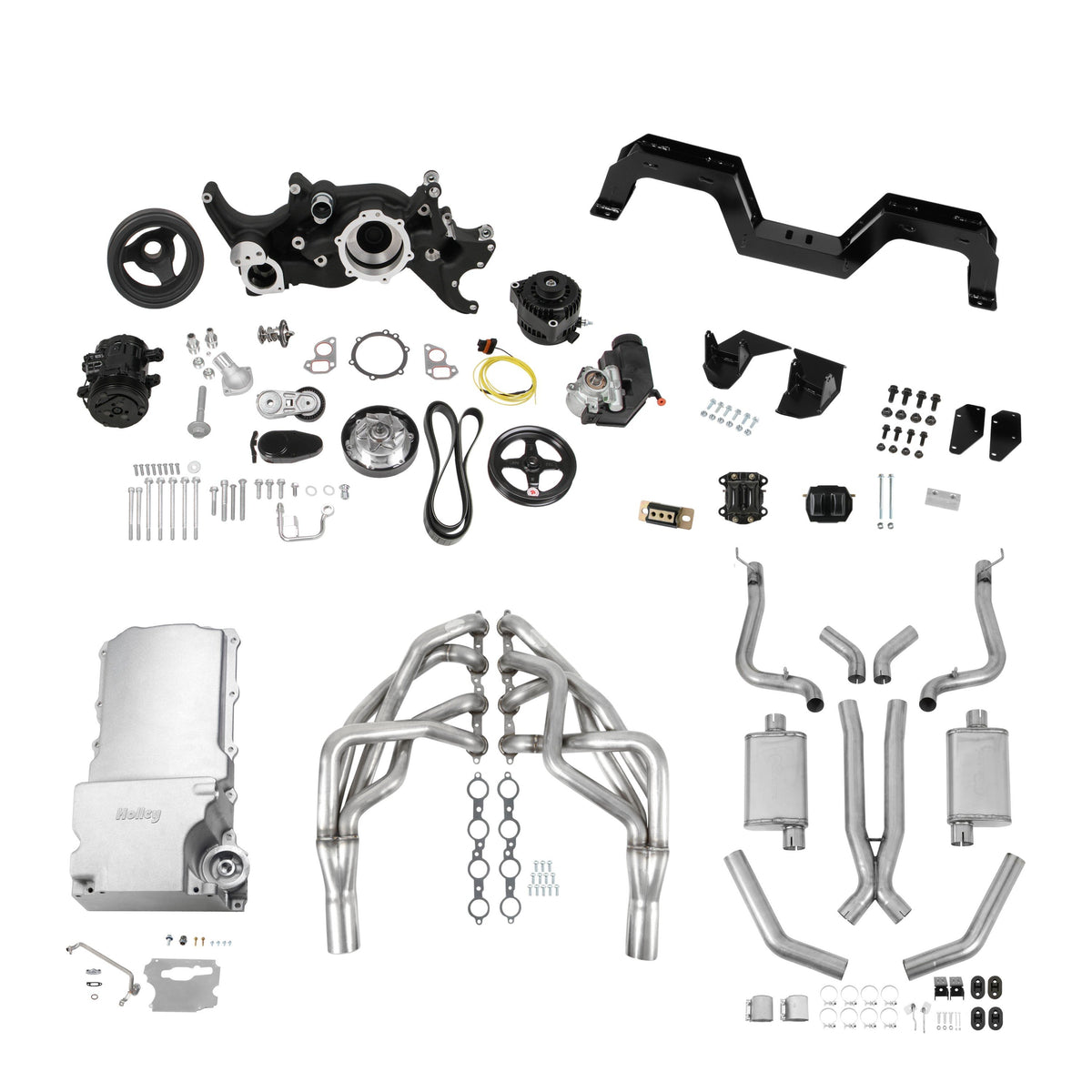 Holley GM 67-69 F-Body Level 5 LS Swap Essentials - Automatic - SE5-GM1F-LSX-A1