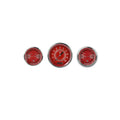 Classic Instruments V8 Red Steelie Three Gauge Set - V8RS64SLC