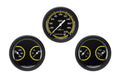 Classic Instruments AutoCross Yellow Three Gauge Set - AX04YBPF