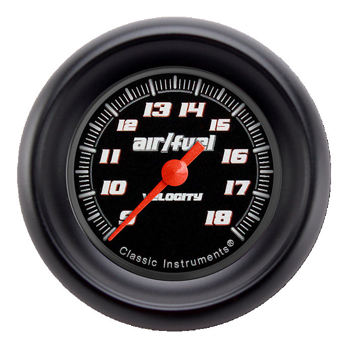 Classic Instruments Velocity Black 2-1/8" Air Fuel Ratio Gauge - VS194BBLF