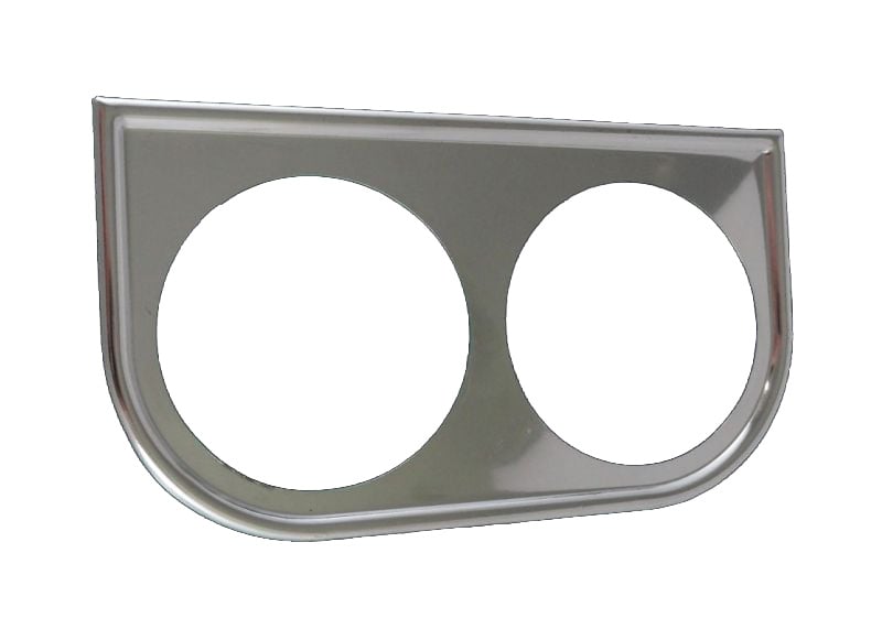 Classic Instruments Chrome Under Dash Panel / 2-Hole - MT55