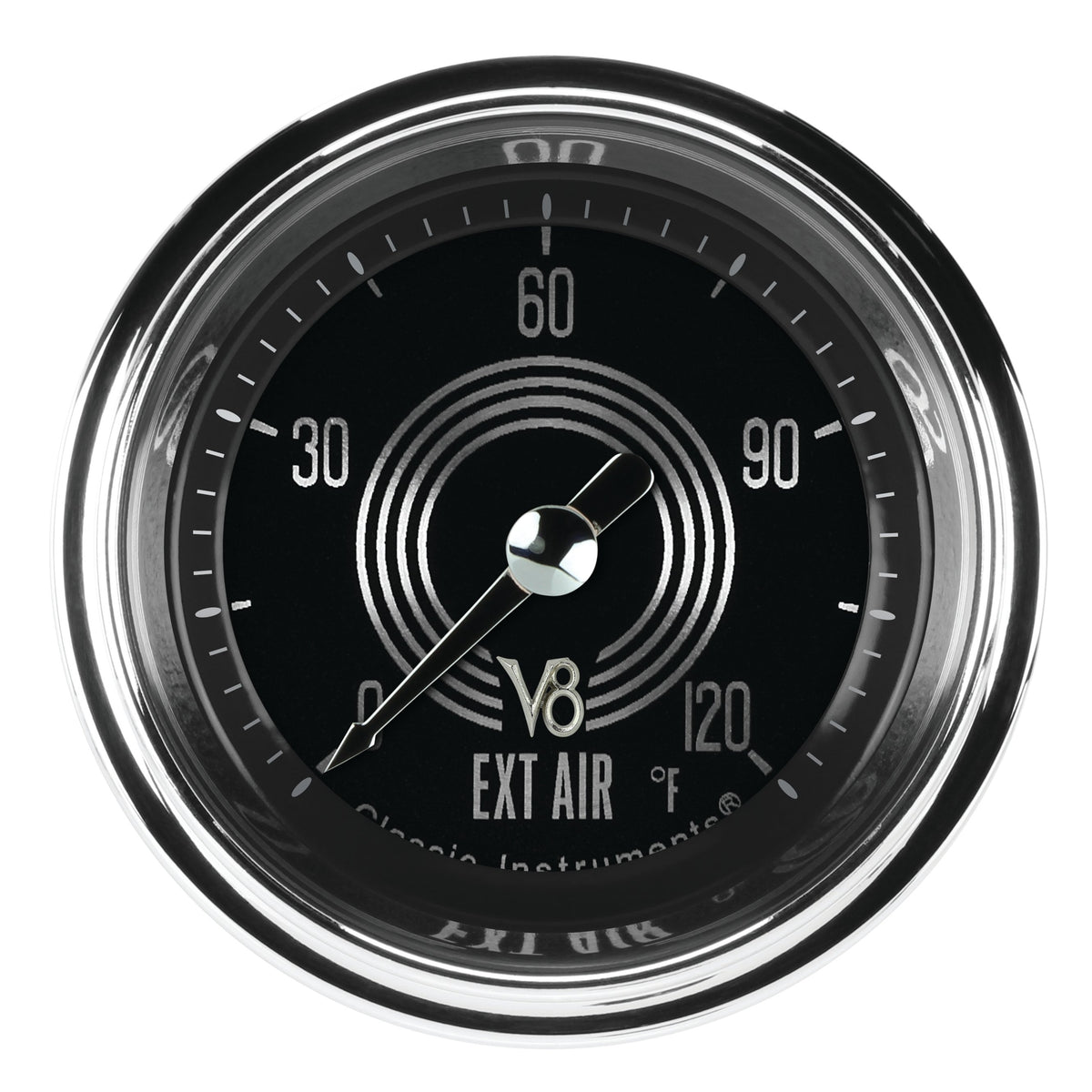 Classic Instruments V8 Speedster 2-1/8" Outside Air Tempature Gauge - V8SR199SHC