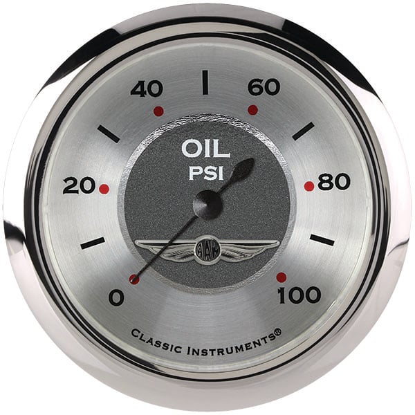 Classic Instruments All American 2-5/8" Oil Pressure Gauge - AW381SRC