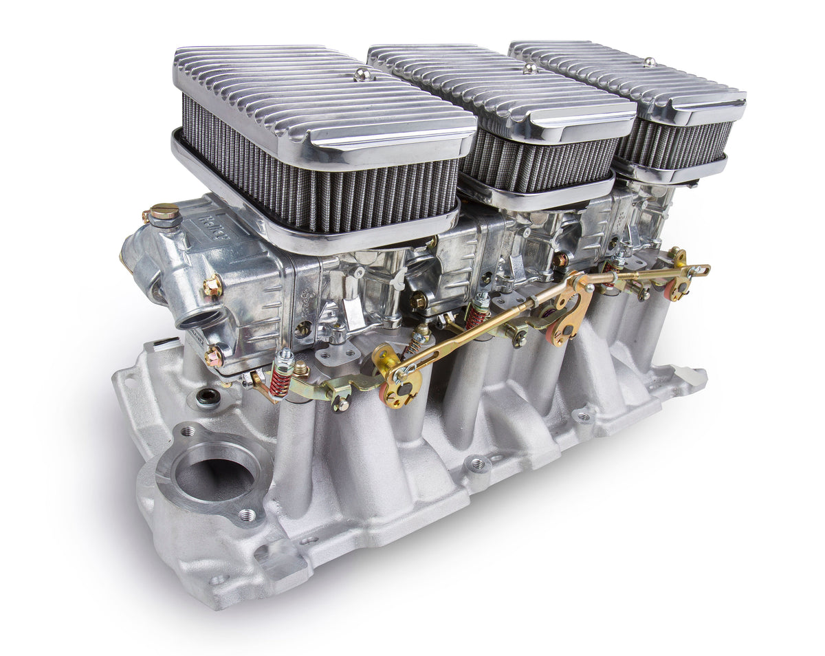 Holley Tri-Power 3x2 SBC Intake and Carburetor Kit - 300-522SA