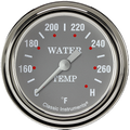 Classic Instruments Silver Gray 2-5/8" Full Sweep Water Temperature Gauge - SG326SLF-02