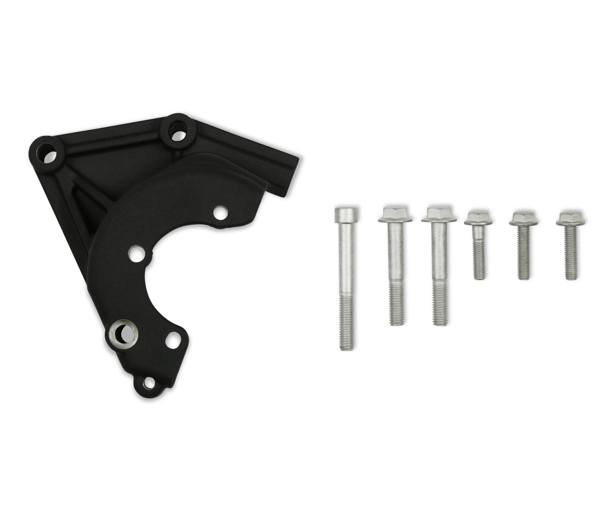 Holley Mid LSA/LS Accessory Drive Bracket Kit - Power Steering - Black - 20-165BK